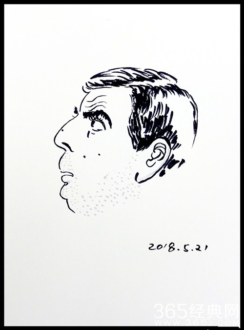 潘粤明手绘憨豆先生，网友：被演员耽误的画家