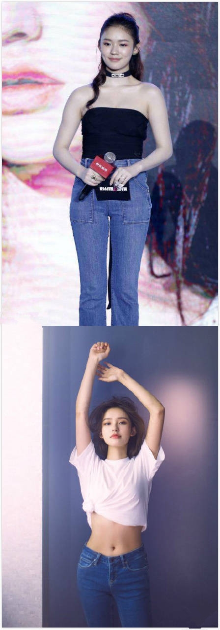 林允瘦14斤，露小蛮腰，秀细长美腿