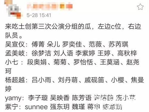 创造101第三次公演分组名单曝光 是怎样的