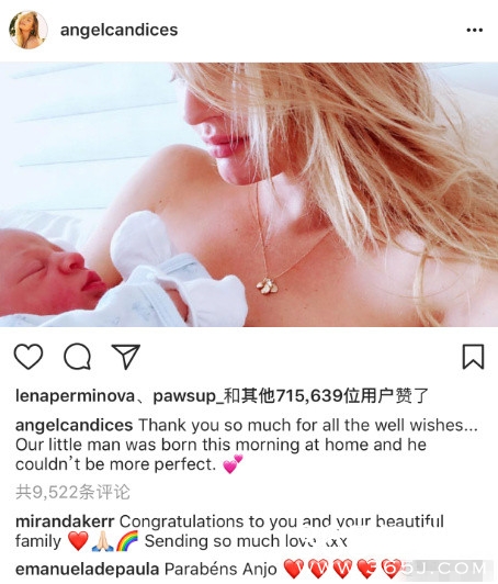维密天使糖糖二胎产子，获众多祝福