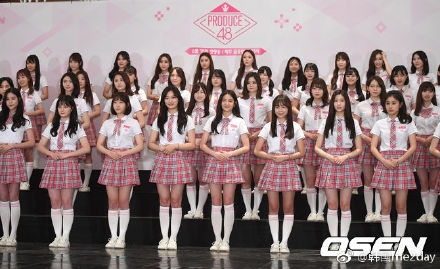 Produce48连续5周，话题榜收视第一~