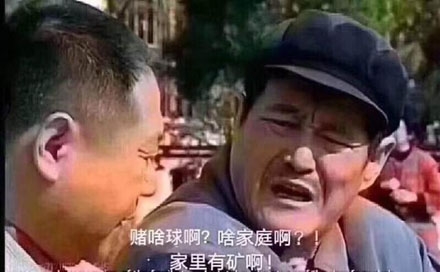 啥家庭啊家里有矿啊，原来出自于马大帅