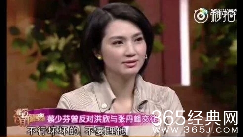 蔡少芬曾反对洪欣和张丹峰交往 说他眼睛很花心