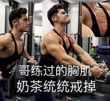 哥练的胸肌，出自杰伦歌曲的一个梗