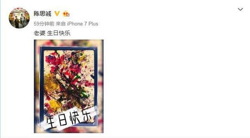 陈思诚庆生佟丽娅