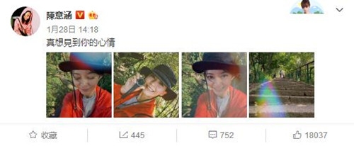 陈意涵挺孕肚爬山 透露爬了101层楼梯 吓坏粉丝