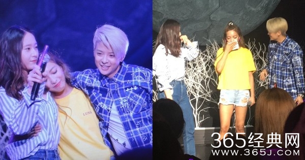 f（x）成员冲上台给惊喜 Luna演唱会掩面哭泣