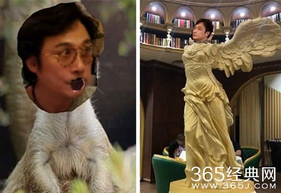 吴镇宇儿子费曼在线P图 把老爸吴镇宇P成天使