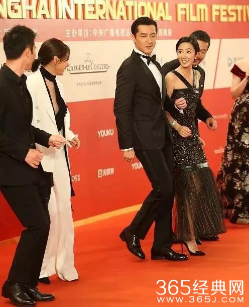 上海国际电影节 胡歌袁弘红毯相遇