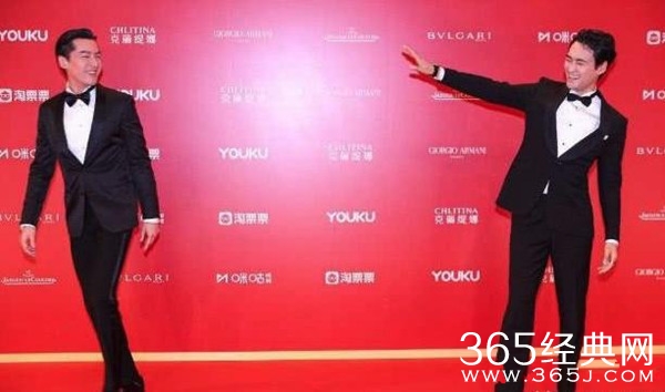 上海国际电影节 胡歌袁弘红毯相遇