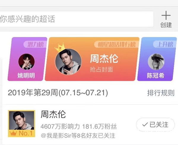 周杰伦超话登上第一！周杰伦回应粉丝打榜