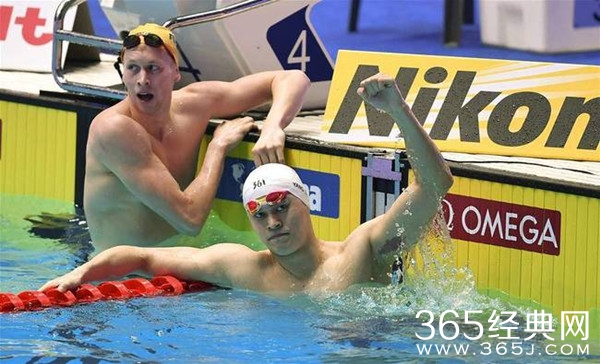 孙杨再夺200米自由泳冠军 金牌数仅次于菲尔普斯