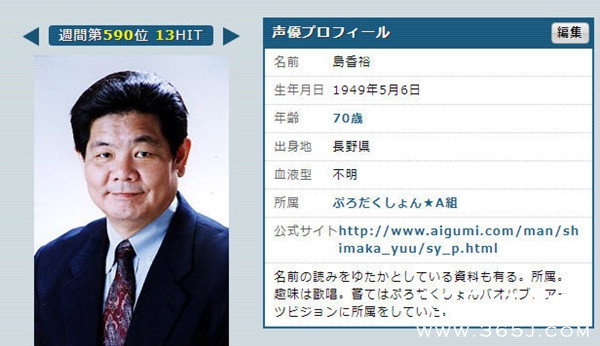 声优岛香裕去世 曾配音迪士尼动画，哆啦A梦、柯南等作品