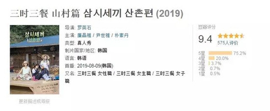 老罗的综艺没有差评 三时三餐山村篇豆瓣评分9.4
