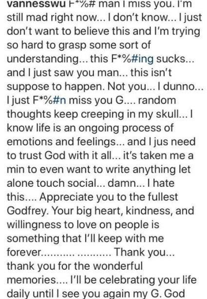 吴建豪发文悼念高以翔：我到现在还很生气