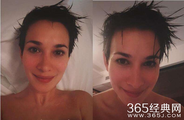 卢靖姗婚后第9天后开工拍戏 短发造型帅气十足