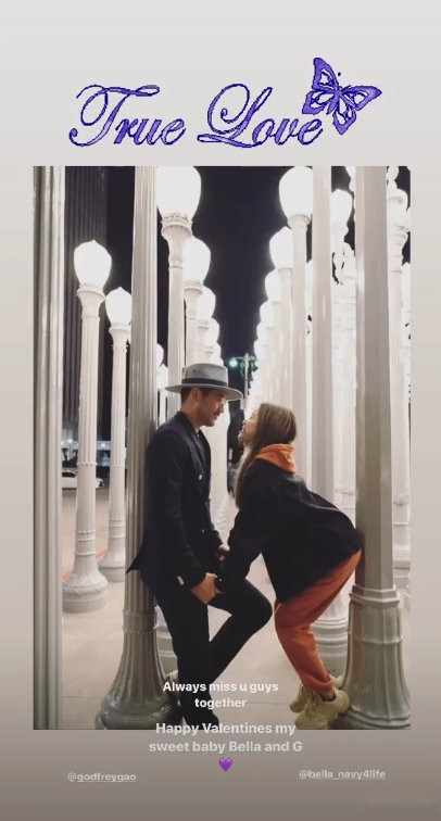 bella晒与高以翔合照：成为能让你骄傲的女孩