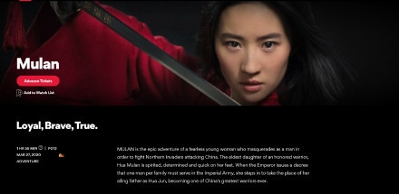 《花木兰》首映获好评：迪士尼最好的真人电影