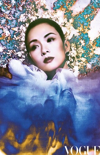 章子怡VOGUE金九封面曝光  五登上VC封面，含金量十足！