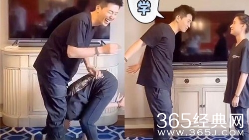 窦骁何超莲撒狗粮，挑战反手抱