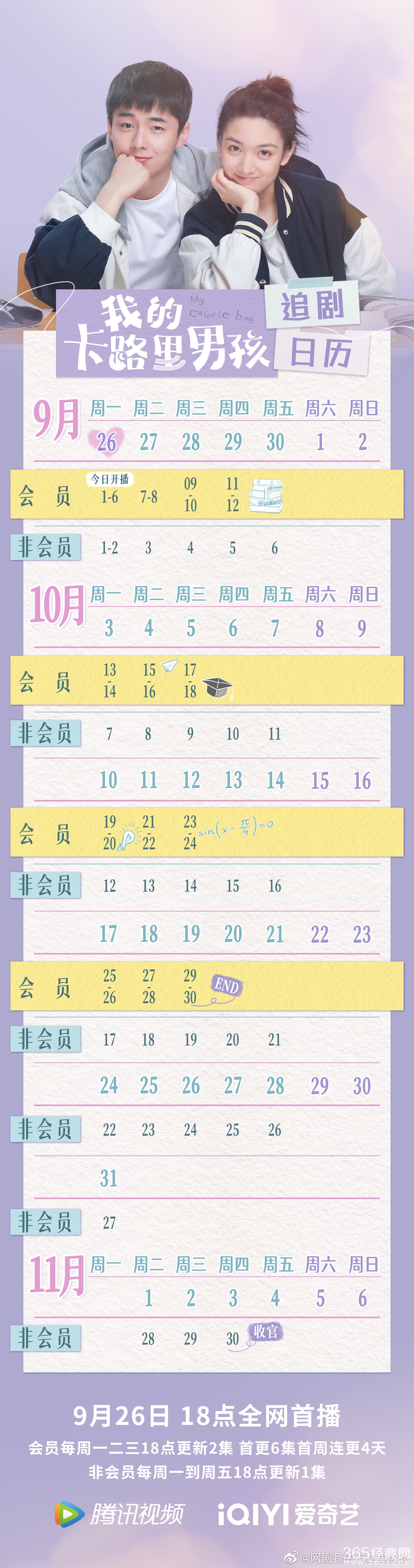 《我的卡路里男孩》追剧日历