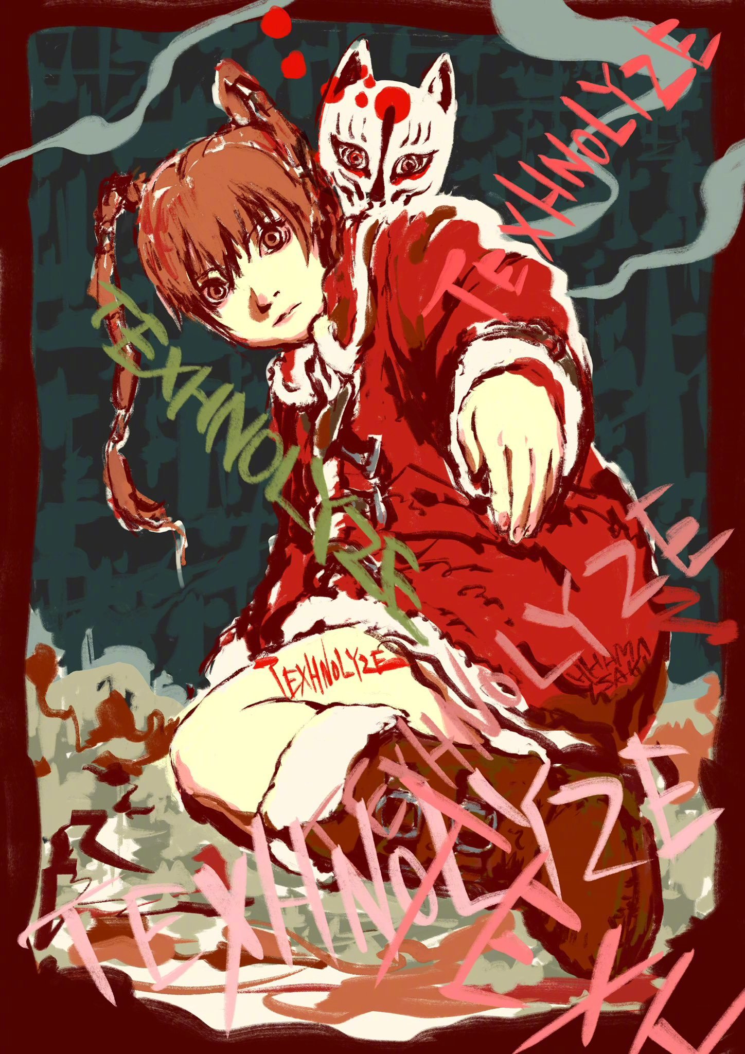 《机魂默示录》动画导演滨崎博嗣最新绘制的20周年纪念图