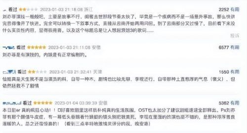 《去有风的地方》收视率破2， 刘亦菲真能够扛剧,