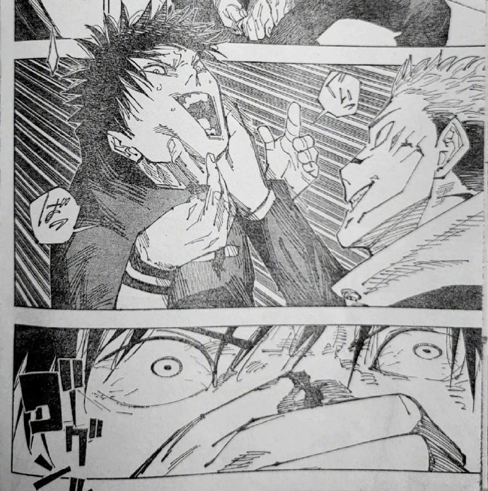 《咒术回战》212话图透，宿傩占据伏黑惠的身体