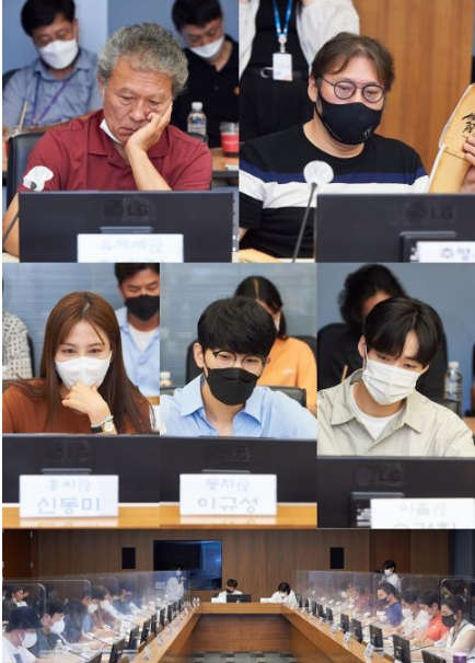 《朝鲜律师》公开禹棹奂、苞娜、车学沇台词排练照