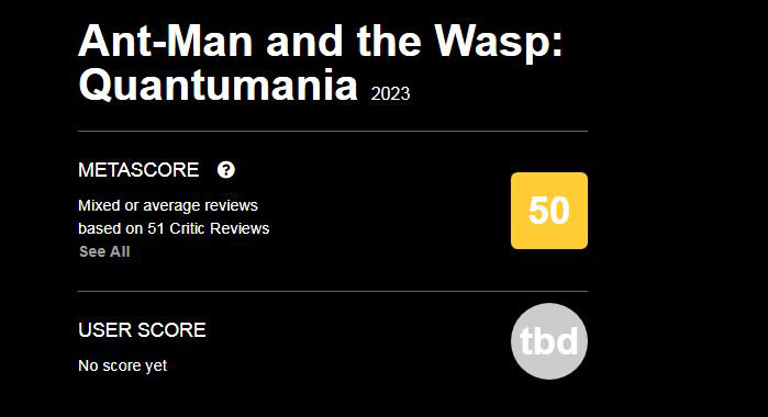 开局不顺！《蚁人3》首波口碑解禁 烂番茄仅51%