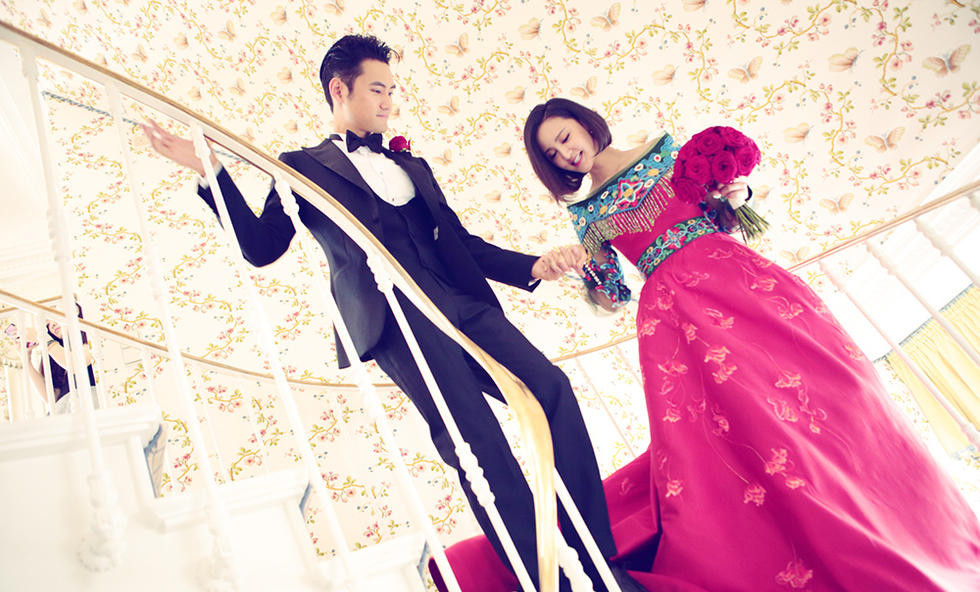 袁弘张歆艺德国大婚 袁弘张歆艺婚礼现场图片