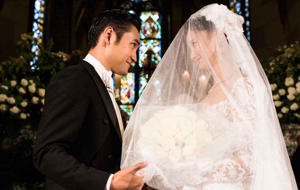 袁弘张歆艺德国大婚 袁弘张歆艺婚礼现场图片