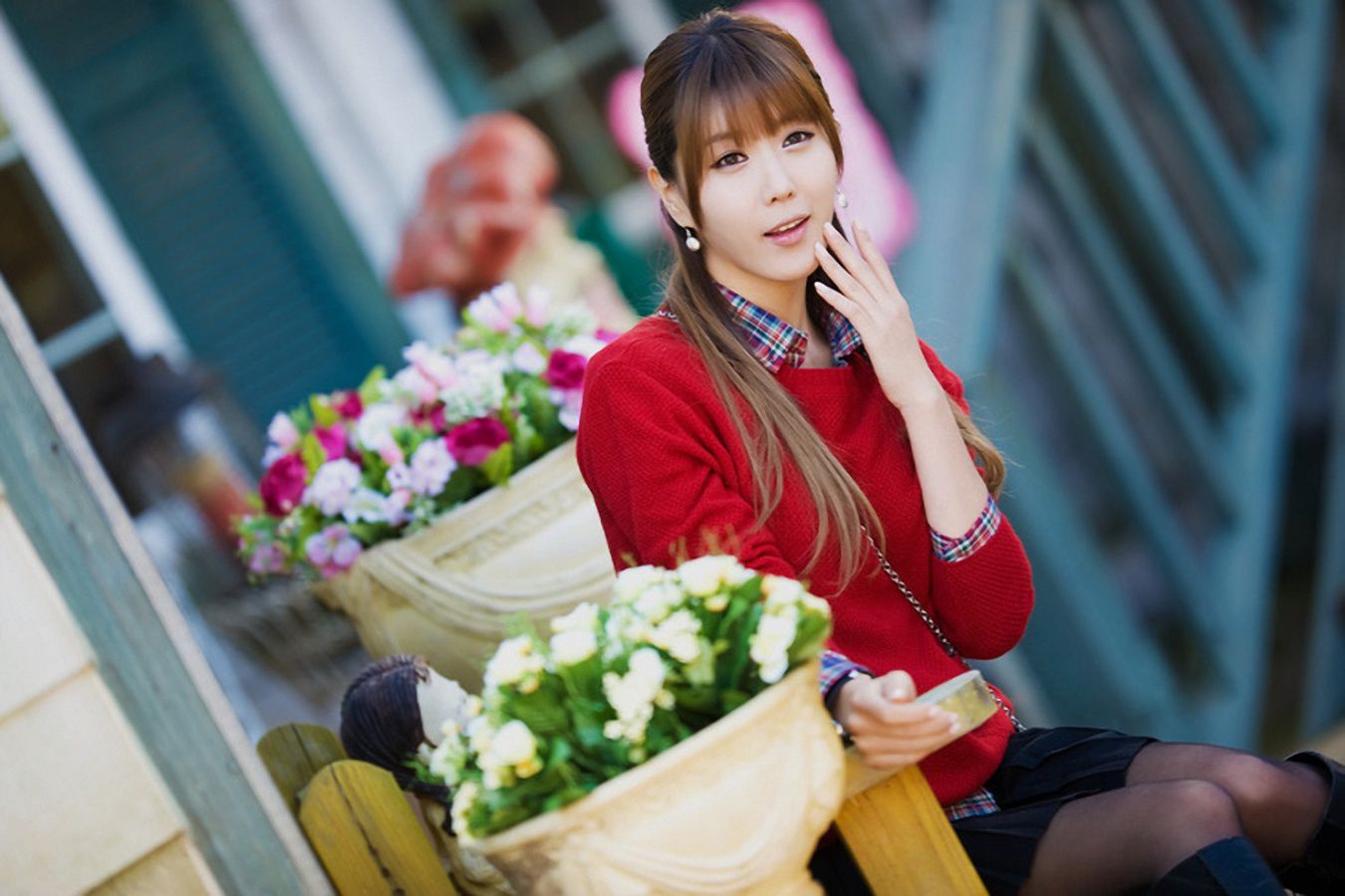 韩国女神许允清纯靓照