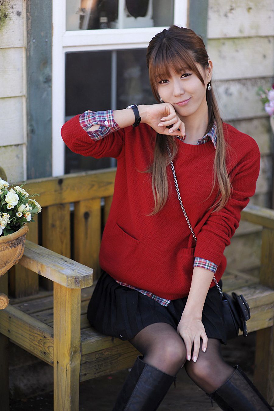 韩国女神许允清纯靓照