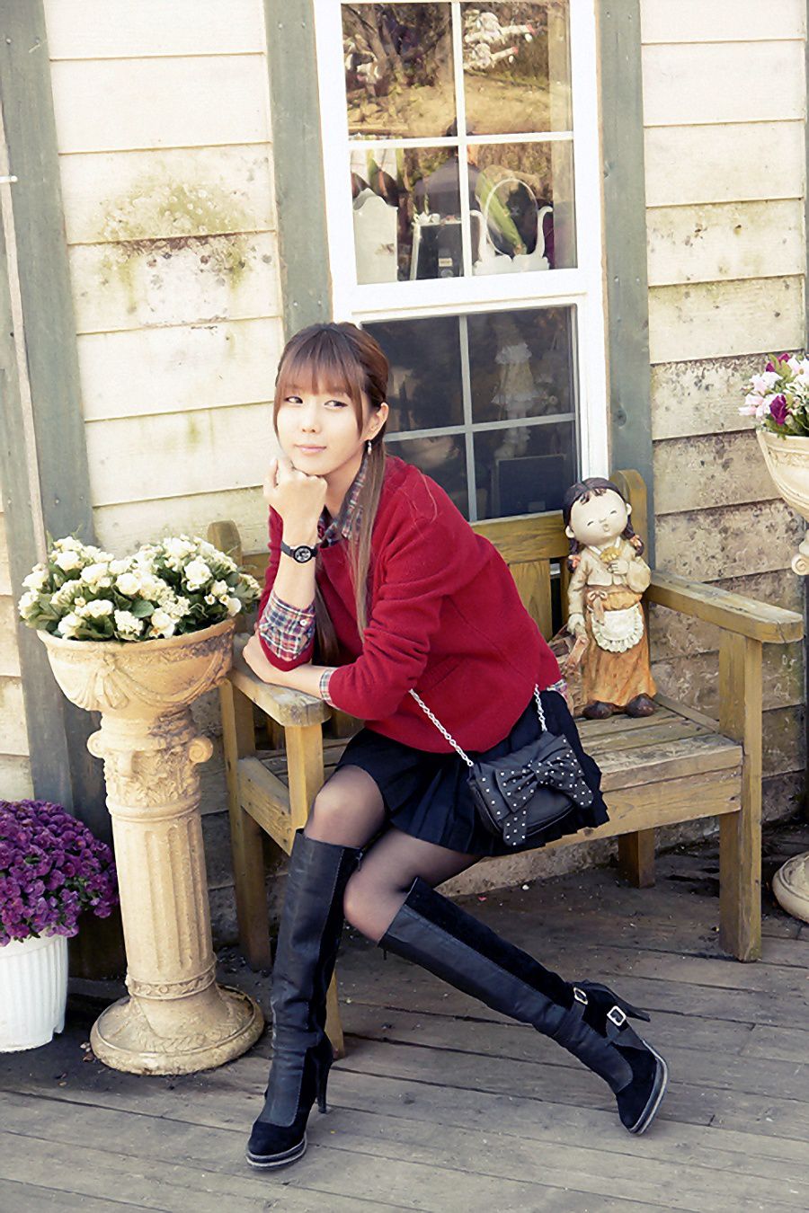 韩国女神许允清纯靓照