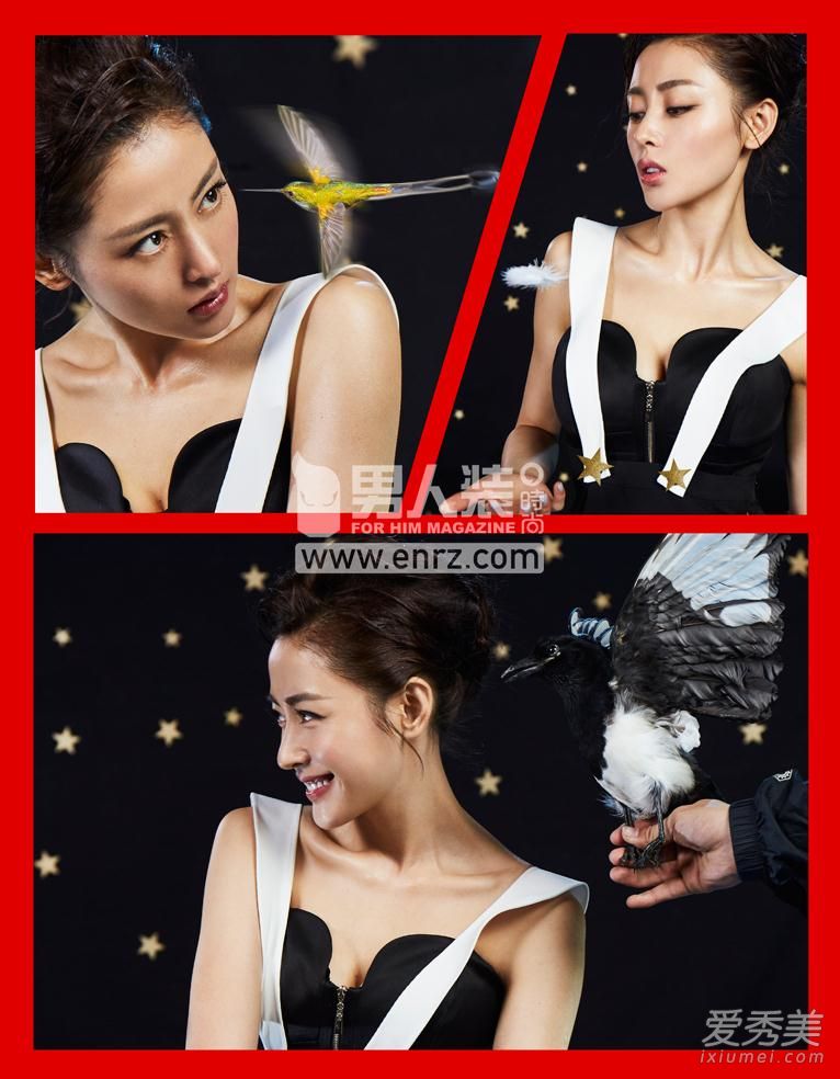 太子妃张天爱登《男人装》化身性感拳手