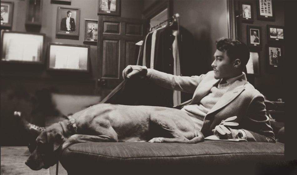 胡兵曝复古写真大片 英伦绅士展男神魅力