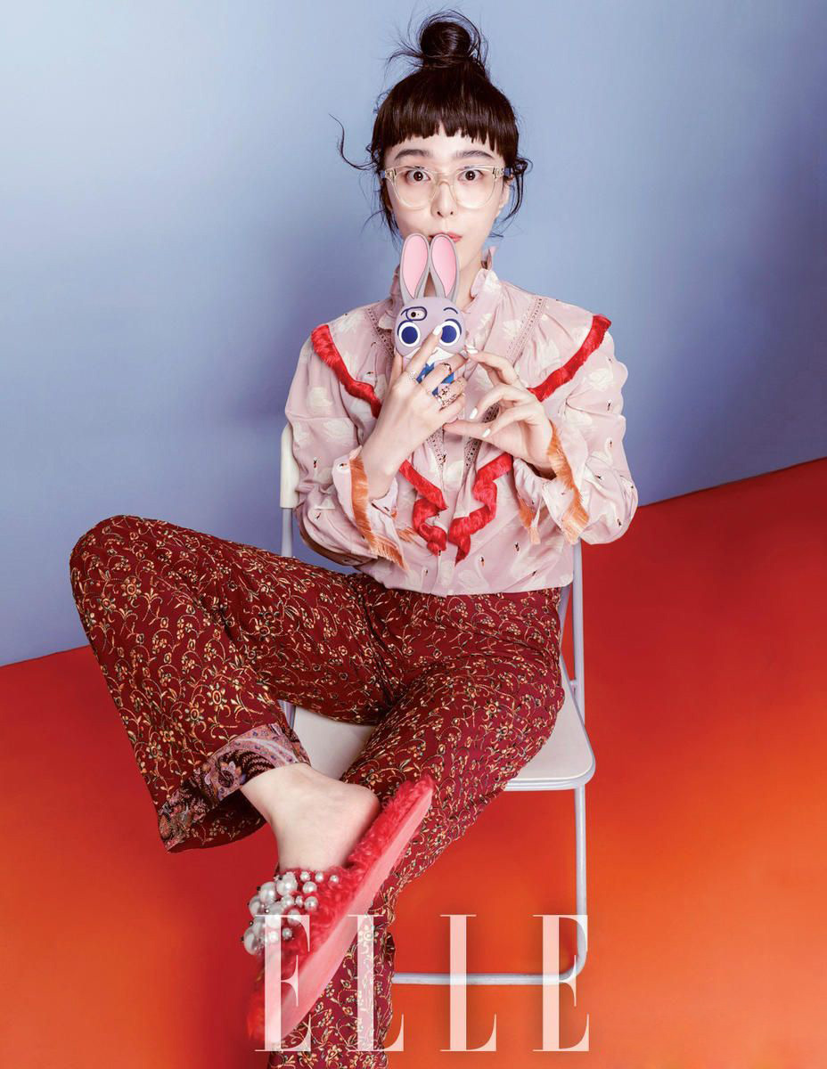 范冰冰丸子头少女力max 原来你是这样的小女孩