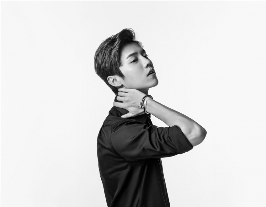 鹿晗冷酷写真 玩转黑白风帅气逼人