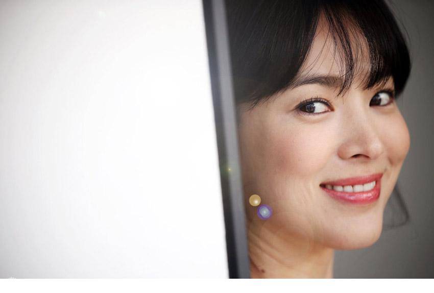 韩国气质美女宋慧乔白裙子写真图片