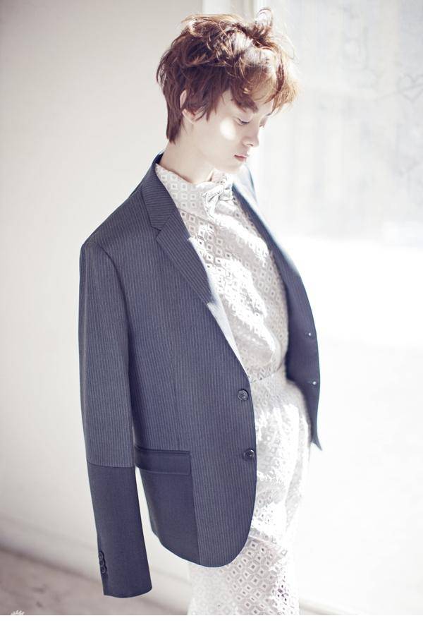 孙俪时尚中性帅气短发写真