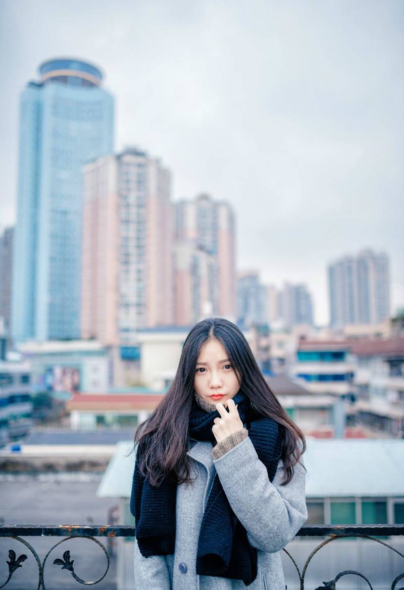 中国90后萌妹纸冬日甜美人体写真图片