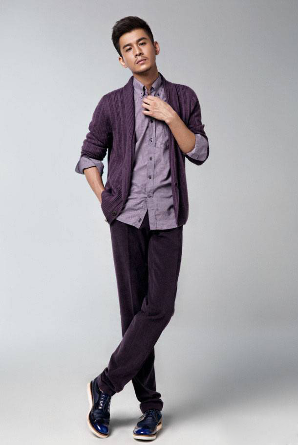 乔振宇休闲着装散发型男魅力