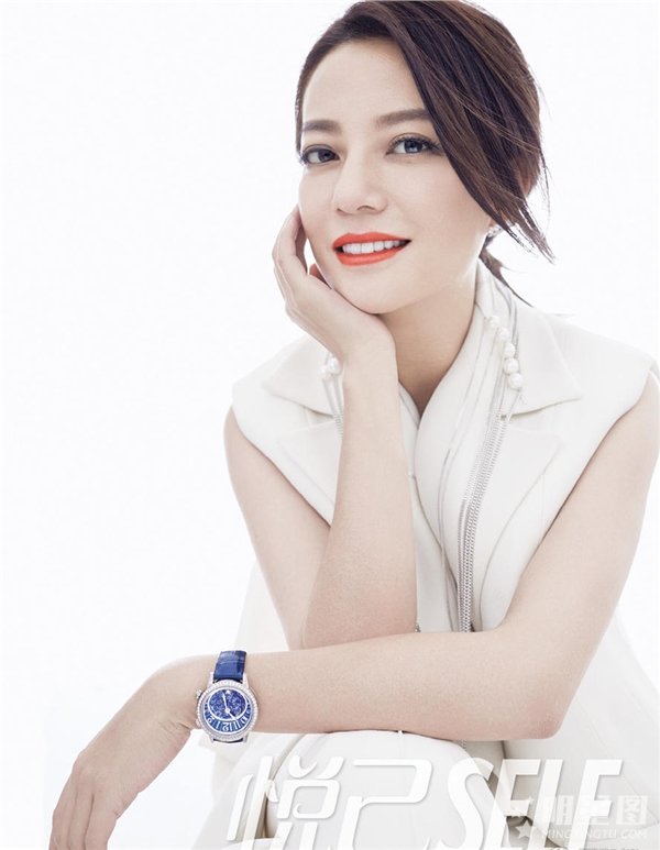 赵薇橘色杂志封面写真大片