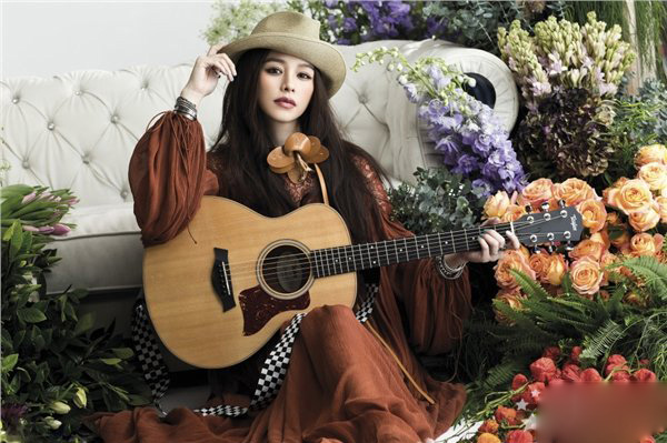 徐若瑄娇媚奢品花海系列写真照片