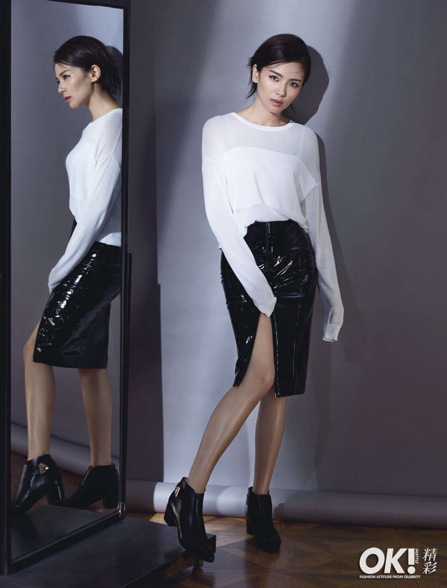 优雅酷帅这很刘涛 登杂志封面显绰约多姿