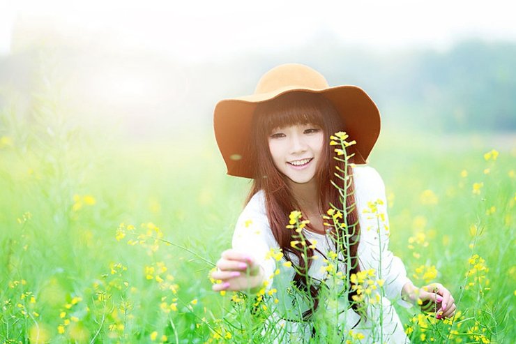 清纯可爱美女甜美少女迷人笑颜清纯写真