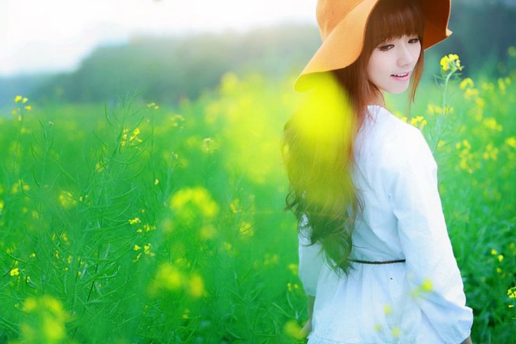 清纯可爱美女甜美少女迷人笑颜清纯写真