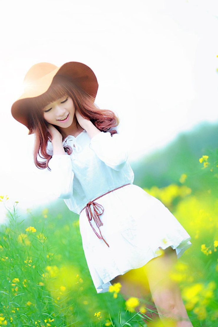 清纯可爱美女甜美少女迷人笑颜清纯写真