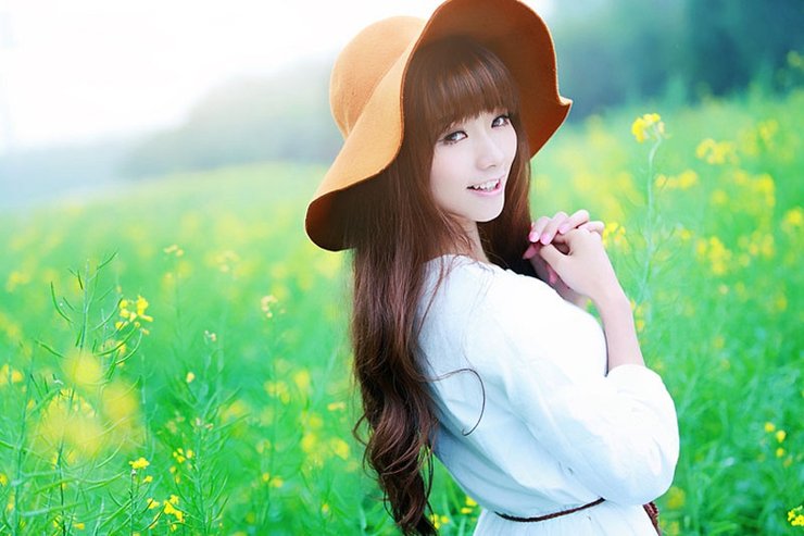 清纯可爱美女甜美少女迷人笑颜清纯写真